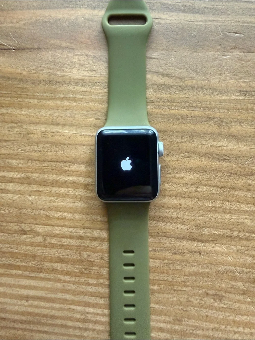 Apple Watch Nike+ Series 2 38mm with Olive Green Silicone Sport Band